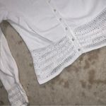 Pierre Cardin Vintage designer  cream crochet cardigan button up 90s spring boho Photo 4