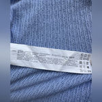 ZARA  Blue Ribbed Knit Cropped Long Sleeve Top Size M Photo 3