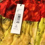 Alice + Olivia  Rowen Floral Long Sleeve Tiered Cotton Minidress M Photo 6