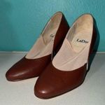 LaDuca 1869 Dance Ballroom Character shoes heels Sz 32.5 Brown Photo 0