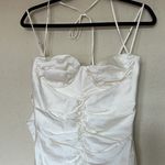 House Of CB HOUSE‎ OF CB 'Nanoushka' Ivory Satin Midi Dress NWOT size M Photo 9