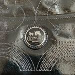 Coach  • Solid Black Alex Patent Leather Shoulder Bag Purse Photo 35