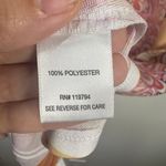 One World  Top Women XL Gemini Pink Orange Astrology Floral Bling High Low Spring Photo 6