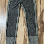 Free People  Movement Leggings Sz XS Soft Textured Olive Gray ColorBlock Hi-Waist Photo 0
