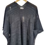 Mer Sea Souk Knit Tunic Black One Size Loose 100% Cotton V Photo 2