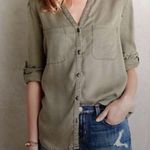 Holding Horses Anthropologie Sage Long Sleeve Button Front Shirt Large Photo 0