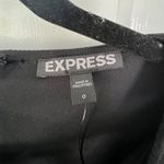 EXPRESS Lace Up Black Mini Dress - Size 0 Photo 3