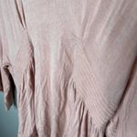 Free People  Dusk Meets Dawn festival  blush pink dolman peasant top size small Photo 4