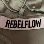 Rebel Flow Green Satin Lace Trim V Photo 2
