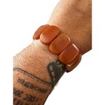 Peach Gemstone Bracelet Orange Calcite or Orange Aventurine Photo 5