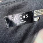 Guess  Adelaide bodycon fringe black and silver metalic coctail dress Photo 2