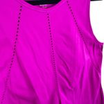 Athleta  Nylon Foothill Seamless Magenta Fuchsia Stretchy Athletic Tank Top Sz L Photo 2