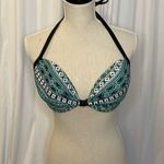 Venus 113  Bikini Halter Top Green Black Size 32DDD, 34DD, 36D Photo 0