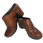 Dansko  Francine Womens Leather Wedge Clogs Heeled Shoes Slip On Brown Size 40 Photo 0