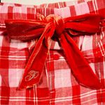 PINK - Victoria's Secret PINK VICTORIA’S SECRET Flannel Pajama Shorts  Red Pink Silver Plaid Preppy XL Photo 2