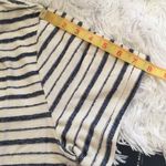 Lucky Brand  Tee Shirt crew neck short sleeves cream blue stripes Size Medium Photo 2