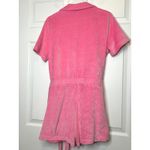 Juicy Couture  Pink Velour Terry Romper‎ Belted Playsuit Short Sleeve Large Photo 5
