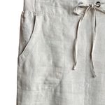 Saks 5th Avenue Saks Fifth Avenue 100% Linen Cream Pencil Skirt Sz‎ M Photo 2
