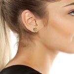 Kurt Geiger  Eagle Head Earrings with Multicolor Gems Photo 5