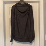 Free People NWT  ‘Main Squeeze’ gray oversized cozy slouch top, size medium Photo 3