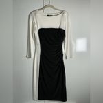 Ralph Lauren  Black and White Long Sleeve Dress Photo 2