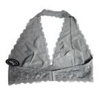 NWT Beka Boutique Gray Floral Lace Haltet Bralette (3X) Gray Photo 7