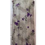 Expressions Women's Green‎ Purple Maxi Dress Size 14 50" Long x 20" Pit to Pit Green Photo 0