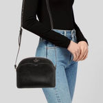 Kate Spade ‎ New York Womens Leather Payton Dome Crossbody Bag Black Small Photo 0