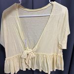 Flowy Ruffle Top Yellow Size M Photo 1