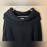 Madewell  Cotton-Blend Off-Shoulder Black Wool Cotton‎ Sweater Size XS Photo 5