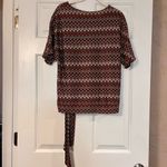 Worthington Petite Medium Chevron Tie Bottom Blouse Photo 3