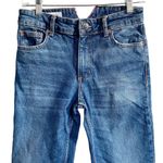 ZARA jeans Mid Rise Straight leg Medium Blue Wash 2X26 Photo 2