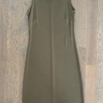 Ann Taylor Vintage  Olive Square Neck Maxi Dress Photo 0