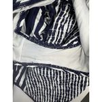 Anne cole *Studio Swimsuit Womens Size 14 Blue White Smocked One Piece Beach Photo 2