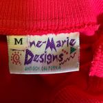 Vtg 90s oversized bright kitschy artsy cardigan Red Size L Photo 2