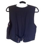 MLNY Vintage Christmas Vest Santa Snowman Tapestry Holiday Waistcoat Medium Red Photo 1