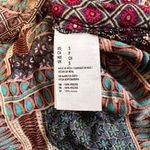 American Eagle Patchwork Patterned Lace Up Neckline Top Photo 8