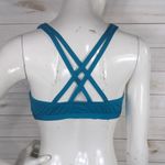 Carmen Marc Valvo  Teal Bikini Swim Top Photo 3