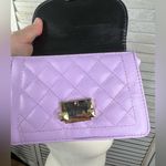 Source Unknown Lavender Quilted Crossbody Bag with Gold Chain Photo 3