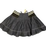 Anthropologie Pilcro Sporty Tiered Denim Mini Skirt Size Medium Blue Photo 5