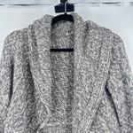 Elsamanda Women's Knit Cardigan Shawl Alpaca Wool Sweater Made in Italy Size S Gray Photo 3