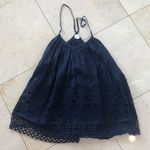 TRYB NWOT Lacy Racerback Flowy Blouse/Dress Sz S Blue Photo 0