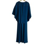 Sachin + Babi Wren Moroccan Blue Cape Embroidered Gown Size 10 Photo 12