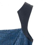 Jay Godfrey Womens Sheath Dress Geometric Strap Cocktail Party Blue Black Size 8 Photo 10