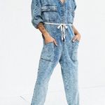 Urban Outfitters BDG Acid Wash Riveter Denim Coverall Jumpsuit Sz.S Photo 0