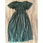 Baltic Born  Marseille Embossed Faux Wrap Side Slit Maxi Dress Forest Green XL Photo 5