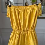 Vintage 80s Maurice Michaels Yellow Romper Ruffle M L Size L Photo 7