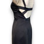 Club Monaco Club of Monaco Criss Cross Back Black Pencil Sheath Dress Sz XS Photo 2