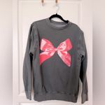 Urban Outfitters  Black Sweatshirt with Pink Bow Photo 5