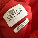 Saylor  Rita Raspberry Red Lace Fit & Flare Long Sleeve Cocktail Mini Dress Large Photo 13